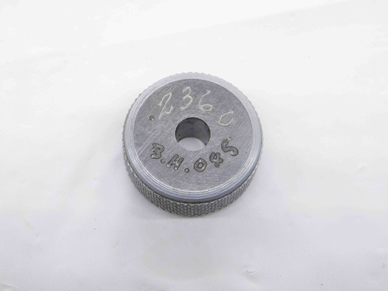 .2360 CL XX MASTER PLAIN BORE RING GAGE .2344 +.0016 UNDERSIZE 15/64 6 mm .236 - NS7044BG6