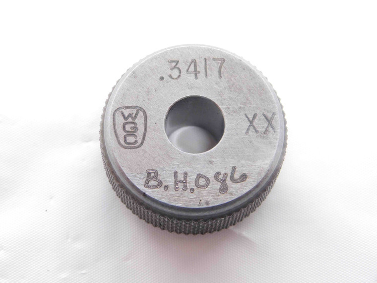 .3417 CLASS XX MASTER PLAIN BORE RING GAGE .3438 -.0021 UNDERSIZE 11/32 8.679 mm - NS7051BG6