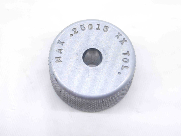 .25015 CLASS XX MASTER PLAIN BORE RING GAGE .2500 +.00015 OVERSIZE 1/4 6.354 mm - NS7076BG6