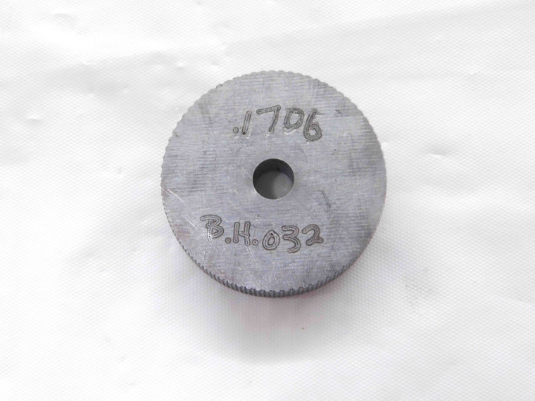 .1706 MASTER PLAIN BORE RING GAGE .1719 -.0013 OVERSIZE 11/64 4.333 mm CHECK - NS7080BG6