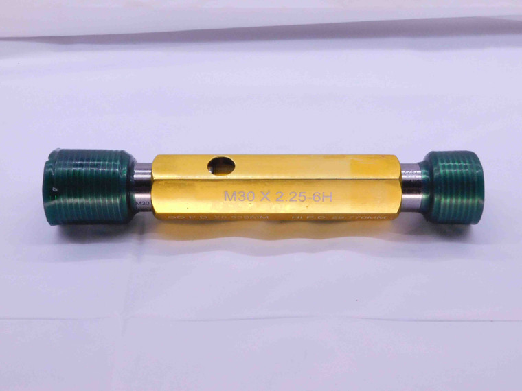 M30 X 2.25 6H METRIC THREAD PLUG GAGE 30 GO NO GO P.D.'S = 28.539 & 28.770 CHECK - DW41745AW5