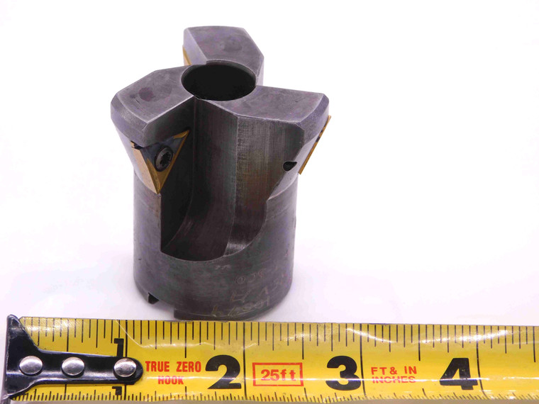 2" O.D. 30 DEG CHAMFER MILL 3/4 PILOT 5/16 KEY HOLDS 3 INSERTS CT 10079 2.0 - JJ2485DH5