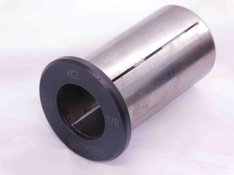 KENNAMETAL STRAIGHT COLLET 32HCM0875 SIZE 32mm O.D. X 7/8" I.D. .875 REDUCER - JJ2488DH5