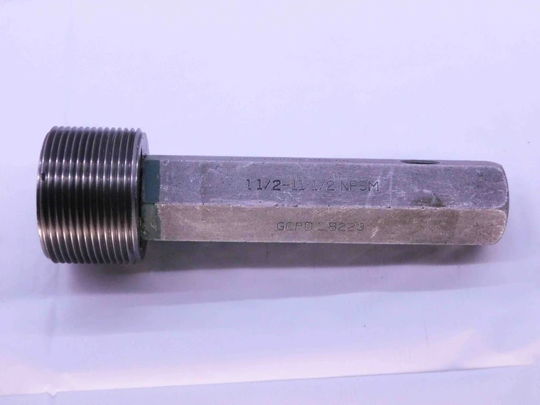 1 1/2 11 1/2 NPSM PIPE THREAD PLUG GAGE 1.5 1.50 1.500 GO ONLY P.D. = 1.8223 2B - DW41774AC6