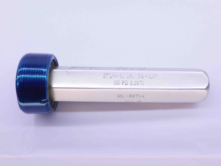 2 1/4 12 UNJ 3B BEFORE PLATE THREAD PLUG GAGE 2.25 GO ONLY P.D. = 2.1971 - DW41785BG5