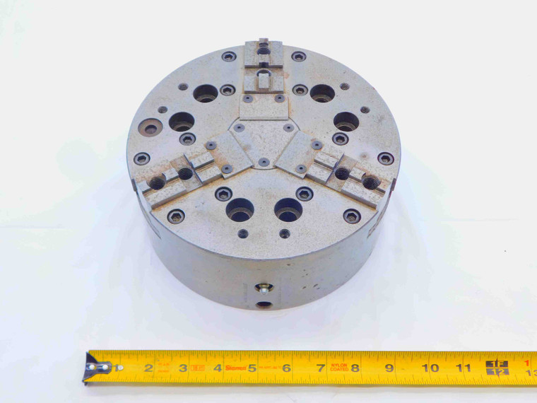 8" HYDRAULIC POWER CHUCK THREE-JAW 8.5" O.D. FOR CNC LATHES 06090501 1217041 - JG5035CT5