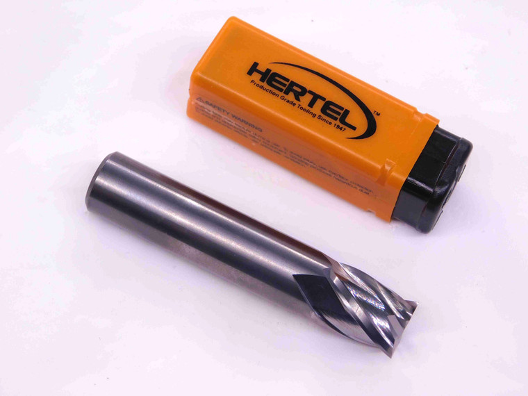 NEW HERTEL 1/2 O.D. 5/8 LOC 2 1/2 OAL CARBIDE END MILL 1/2 SHANK 4 FLUTE .5 - JJ2589BB6