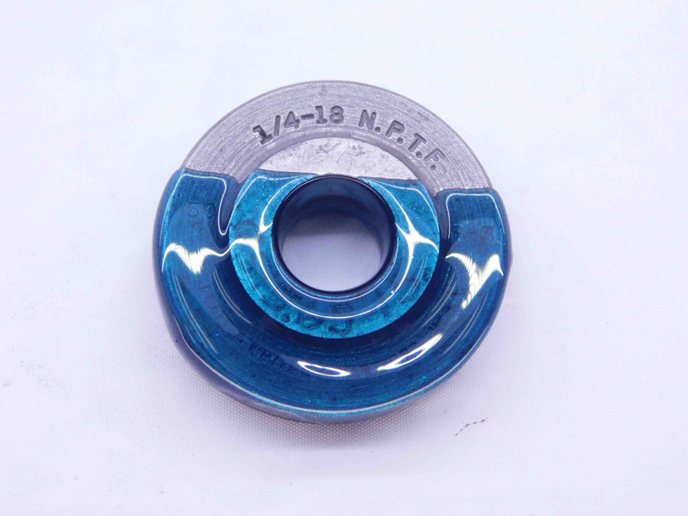 1/4 18 NPTF 6 STEP PIPE THREAD RING GAGE .25 .250 .2500 N.P.T.F. DRYSEAL TAPER - DW41846LVR