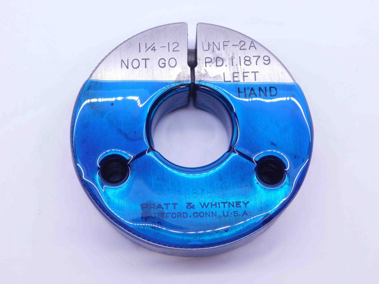 1 1/4 12 UNF 2A THREAD RING GAGE 1.25 1.250 1.2500 NO GO ONLY P.D. = 1.1879 - DW41861AC6