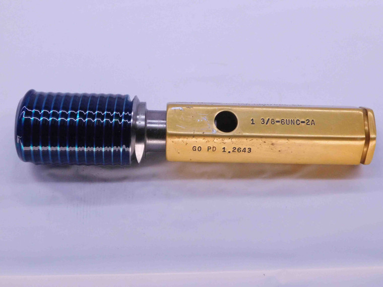 1 3/8 6 UNC 2A LEFT HAND SET THREAD PLUG GAGE 1.375 GO ONLY P.D. = 1.2643 L.H. - DW41872AA6