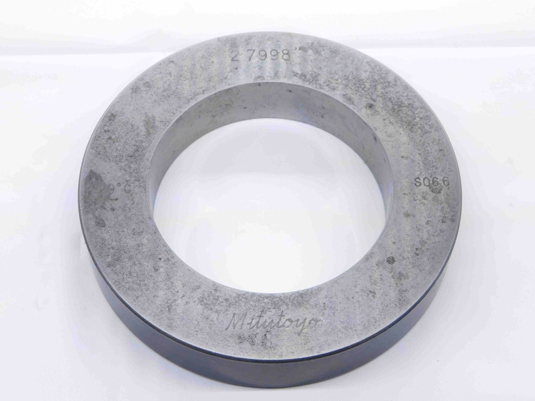 MITUTOYO 2.7998 CL MASTER PLAIN BORE RING GAGE 2.7969 +.0029 2 51/64 71 CHECK - NS7146AE6