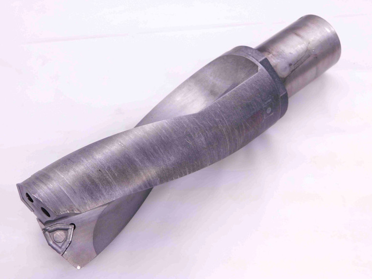 HERTEL 63mm O.D. COOLANT INDEXABLE INSERT DRILL 1 3/4 SHANK 2 FL HOLDS WP-43 - JJ2700BC5