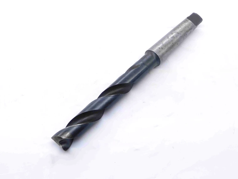 CLEVELAND 19/32 O.D. HSS TWIST DRILL BIT MORSE TAPER #2 SHANK 3" LOC .5937 MT2 - NS7206AT5