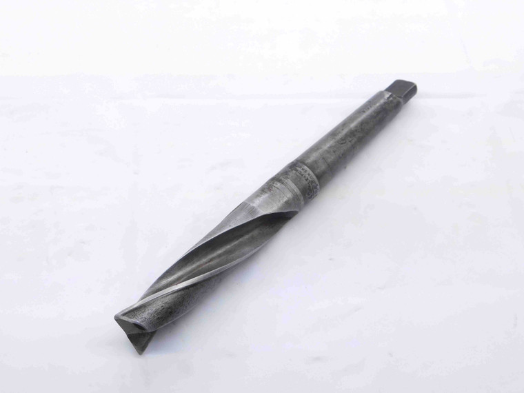 CLEVELAND 49/64 O.D. HSS TWIST DRILL BIT MORSE TAPER #2 SHANK .7656 MT2 USA - NS7211AT5