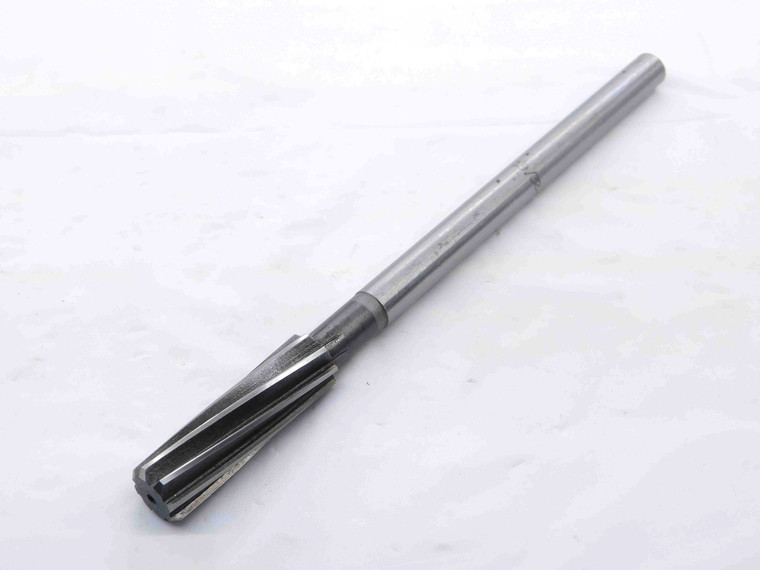 0.5938 O.D. HSS CHUCKING REAMER SPIRAL 8 FLUTE .5938 ONSIZE 15 mm 19/32 - NS7235LVR