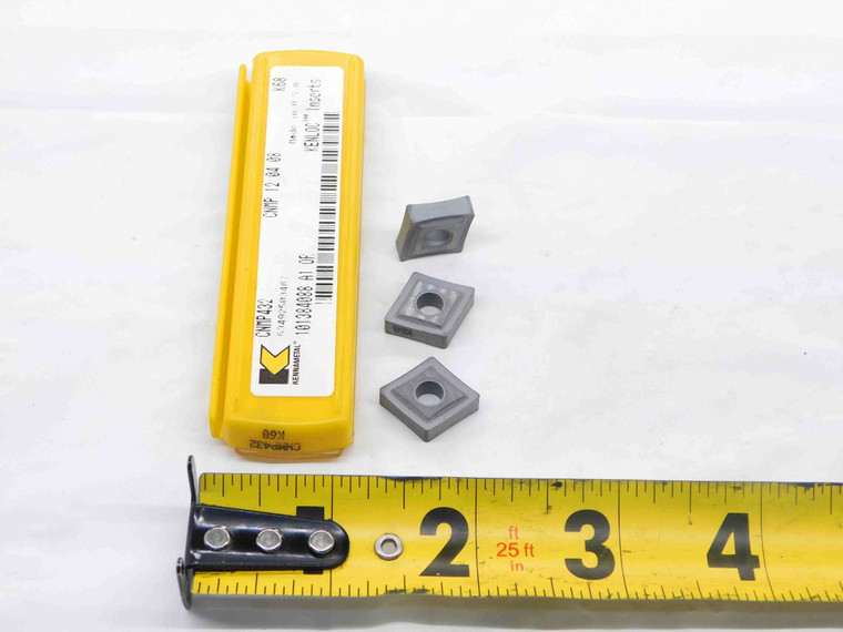 3pcs NEW KENNAMETAL CNMP432 K68 CARBIDE TURNING INSERTS CNMP 120408 CN-43 KENLOC - NS7273RDT