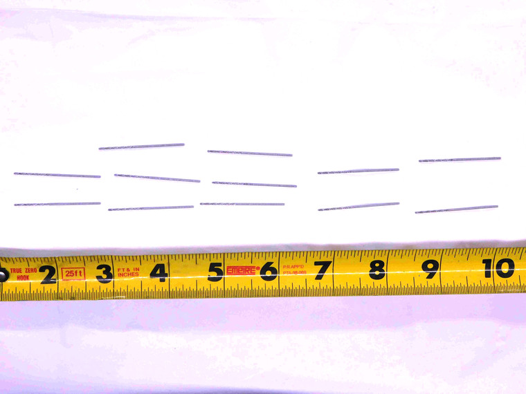 12PCS PRECISION #63 HSS JOBBER LENGTH TWIST DRILL BIT 018663 0.037 SHANK .037 - JJ2800BB6