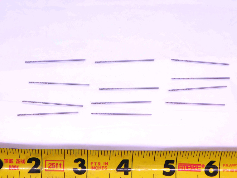 12PCS PRECISION #69 HSS JOBBER LENGTH TWIST DRILL BIT 018669 0.0292 SHANK .0292 - JJ2806BB6