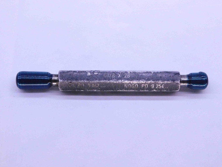 G 1/8 28 BSPP PIPE THREAD PLUG GAGE .125 .1250 GO NO GO P.D.'S = 9.147 & 9.254 - DW42107BL6