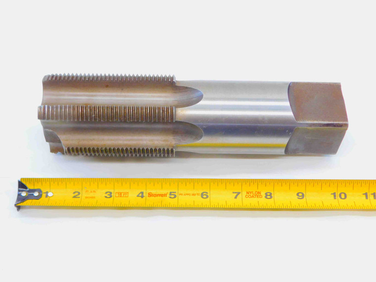 2 3/4 8 NS H8 HSS PLUG TAP 6 STRAIGHT FLUTE 2.75 THREAD FORMS 2-3/4-8 UNS - JG5217LVR