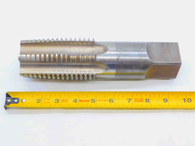 CARD 2 1/2 4 HSS TAPER TAP 6 STRAIGHT FLUTE 2.5 NC CG USA MADE THREADING TOOL - JG5220LVR