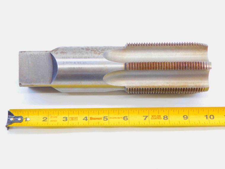 REGAL BELOIT 2 3/4 8 HSS PLUG TAP 6 STRAIGHT FLUTE 2.75 10M NS GH-8 USA - JG5224LVR