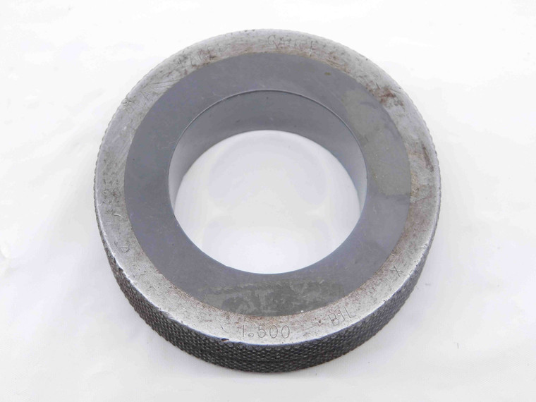 1.5000 CLASS X CARBIDE MASTER PLAIN BORE RING GAGE ONSIZE 1 1/2 38 mm 1.500 - NS7445AS6