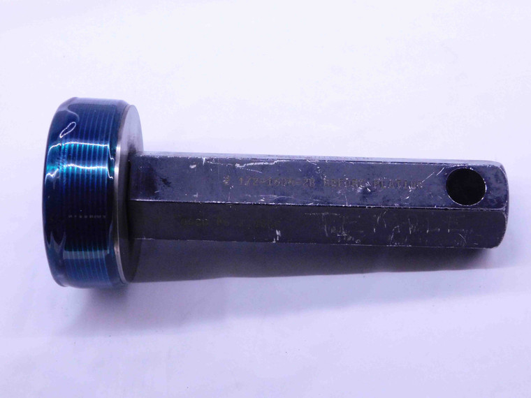 2 1/2 16 UN 2B BEFORE PLATE THREAD PLUG GAGE 2.5 2.50 NO GO ONLY P.D. = 2.4666 - DW42167CA5
