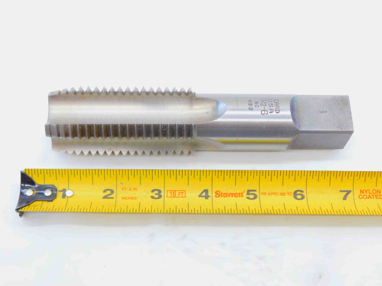CARD 1 1/2 6 NC HSS PLUG TAP 4 STRAIGHT FLUTE 1.5 1-1/2-6 UNC MADE IN USA - JG5272CH5