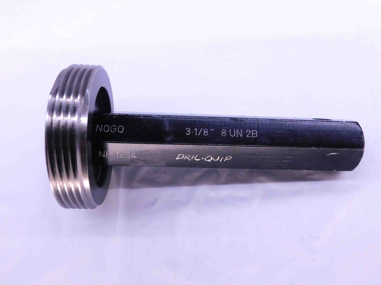 3 1/8 8 UN 2B THREAD PLUG GAGE 3.125 3.1250 NO GO ONLY P.D. = 3.0550 INSPECTION - DW42256BU5