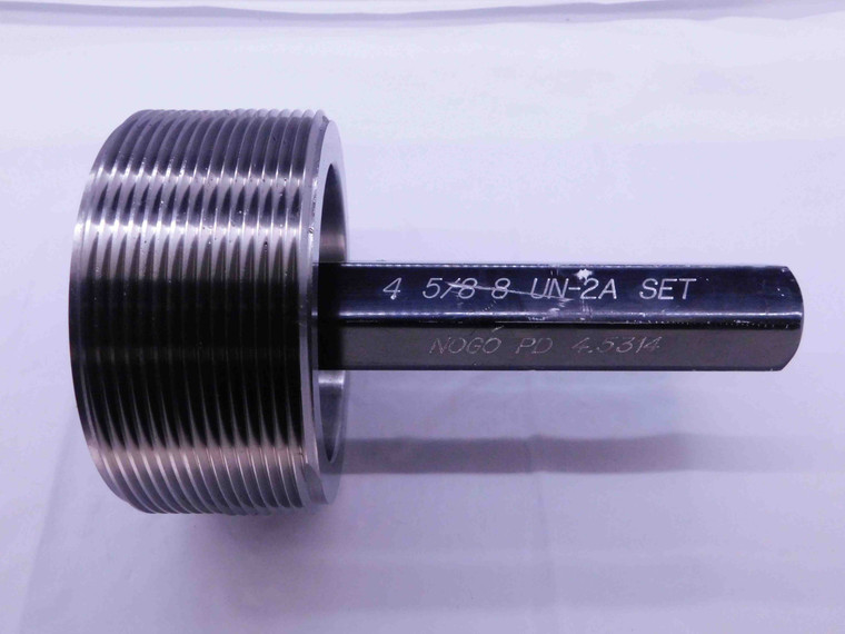 4 5/8 8 UN 2A SET THREAD PLUG GAGE 4.625 4.6250 NO GO ONLY P.D. = 4.5315 CHECK - DW42300BU5
