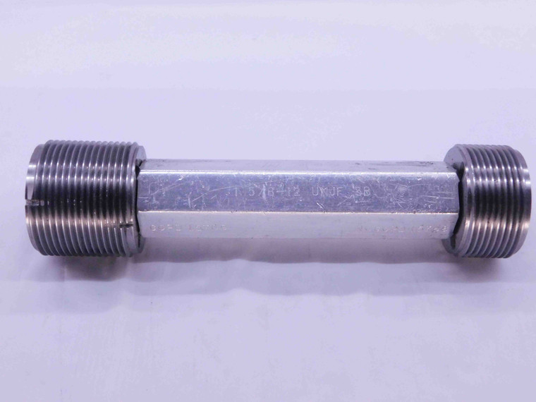 1 5/8 12 UNJF 3B THREAD PLUG GAGE 1.625 1.6250 GO NO GO P.D.'S = 1.5709 & 1.5766 - DW42306CD5
