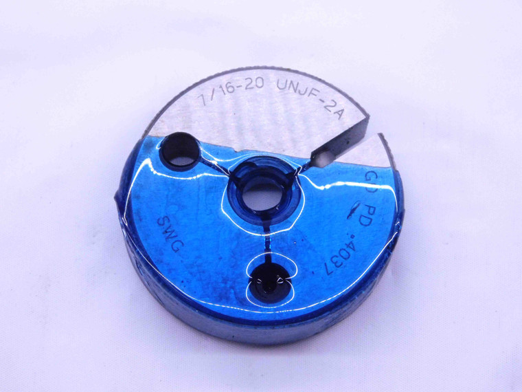 7/16 20 UNJF 2A THREAD RING GAGE .4375 GO ONLY P.D. = .4037 INSPECTION CHECK - DW42315CD5