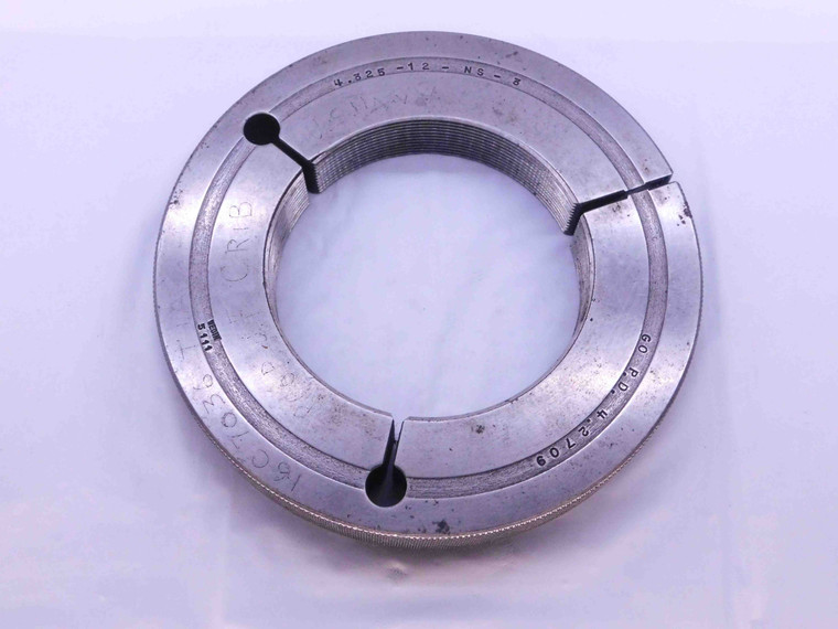 4.325 12 NS 3 AN22 LOCKNUT THREAD RING GAGE GO ONLY P.D. = 4.2709 AN 22 3A - DW42380AC6