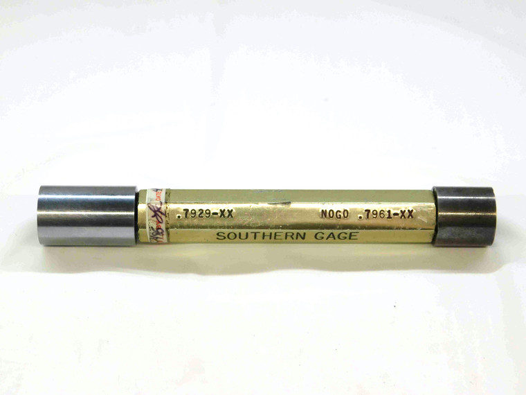 .7929 & .7961 CL XX PIN PLUG GAGE GO NO GO .7969 -.0008 OVERSIZE 51/64 20 mm - TD0007BT6