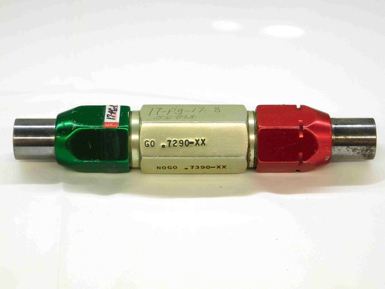 .7290 & .7390 CL XX PIN PLUG GAGE GO NO GO .7188 +.0102 23/32 18.771 .729 .739 - TD0060BT6