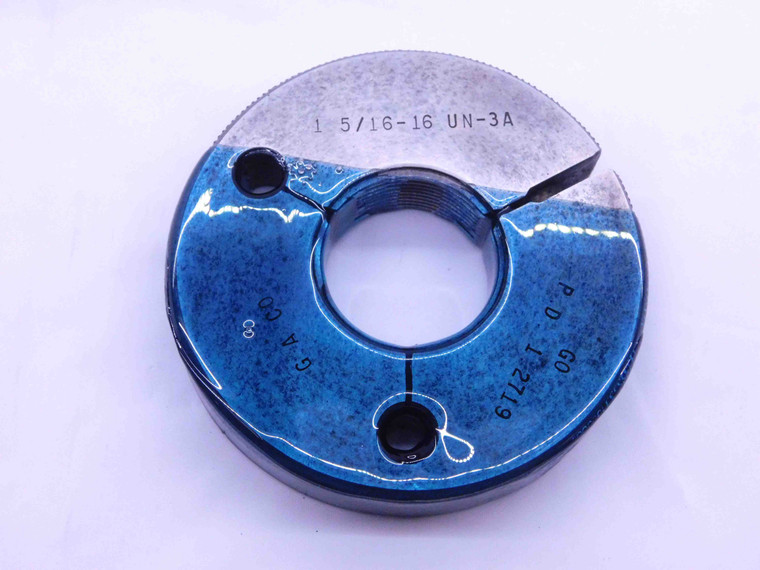 1 5/16 16 UN 3A THREAD RING GAGE 1.3125 GO ONLY P.D. = 1.2719 INSPECTION CHECK - DW42387LVR