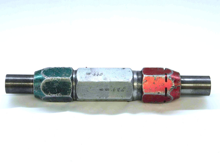 .6600 & .6850 PIN PLUG GAGE GO NO GO .6875 -.0025 11/16 16.764 mm .660 .685 - TD0080BT6