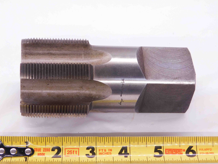 GTS 2 1/2 12 N GH-4 HSS PLUG TAP 6 STRAIGHT FLUTE 2.5 2-1/2-12 H4 THREADING - JJ3182CH5
