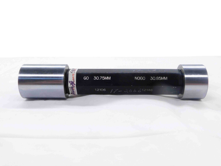 30.750 & 30.850 CL XX mm PIN PLUG GAGE GO NO GO 31.000 31 1.2146 30.75 30.85 - MP0019BT6