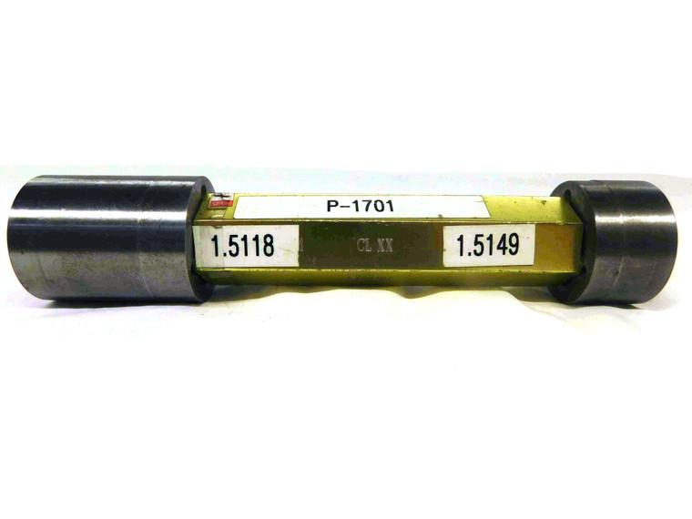 1.5118 & 1.5149 CL XX PIN PLUG GAGE GO NO GO 1.5156 -.0007 1 33/64 38.400 mm - MP0024BT6