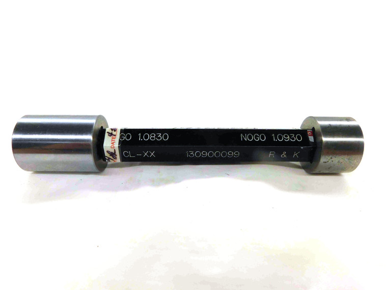 1.0830 & 1.0930 CL XX PIN PLUG GAGE GO NO GO 1.0938 1 3/32 27.762 1.083 1.093 - MP0040BT6