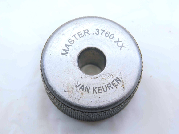 .3760 CL XX MASTER PLAIN BORE RING GAGE .3750 +.0010 OVERSIZE 3/8 9.550 mm .376 - NS7613BY6