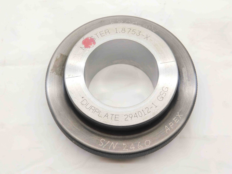 1.8753 CL X MASTER PLAIN BORE RING GAGE 1.8750 +.0003 OVERSIZE 1 7/8 47.633 mm - NS7636BY6