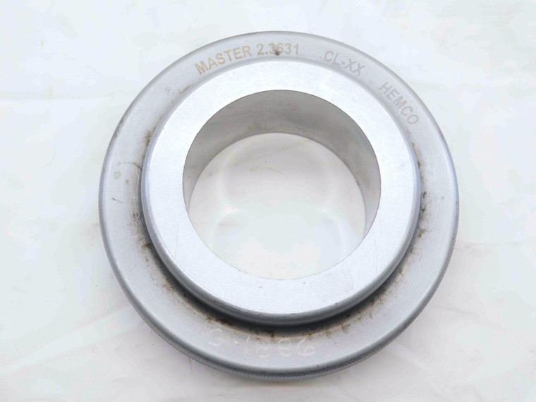2.3631 CL XX MASTER PLAIN BORE RING GAGE 2.3594 +.0037 UNDERSIZE 2 23/64 60 mm - NS7640BY6