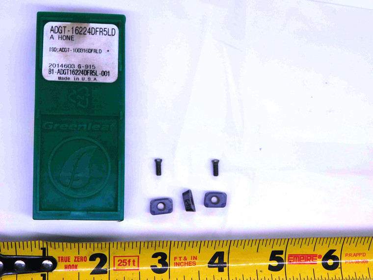 3pcs NEW GREENLEAF ADGT-16224DFR5LD G-915 CARBIDE MILLING INSERTS USA AD-1622 - JJ3236BM6