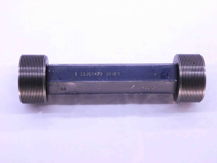 1 11/16 20 UN 3B THREAD PLUG GAGE 1.6875 GO NO GO P.D.'S = 1.6550 & 1.6597 CHECK - DW42514OB6