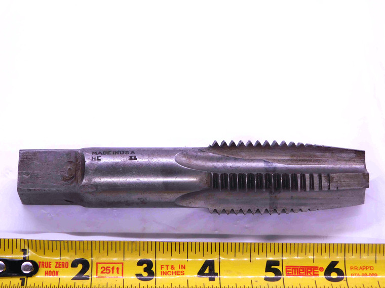 GREENFIELD 1 1/4 7 NC HSS TAPER TAP 1 STRAIGHT FLUTE 1.25 UNC USA MADE THREADING - JJ3282AX4