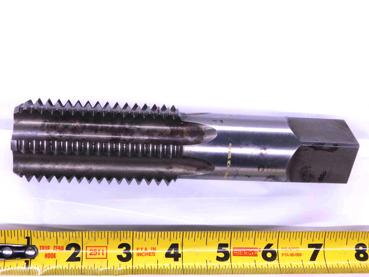 1 3/4 5 NC HSS BOTTOMING TAP 6 STRAIGHT FLUTE 1.75 1-1/2-5 UNC THREADING - JJ3296AX4
