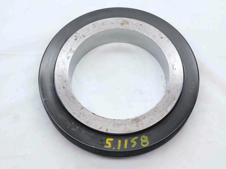 5.1158 MASTER PLAIN BORE RING GAGE 5.1250 -.0092 UNDERSIZE 5 1/8 130 mm CHECK - NS7681BY6